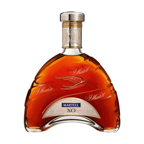 A captivating image of a luxurious bottle of Martell XO, showcasing the exquisite essence of Martell's finest creation