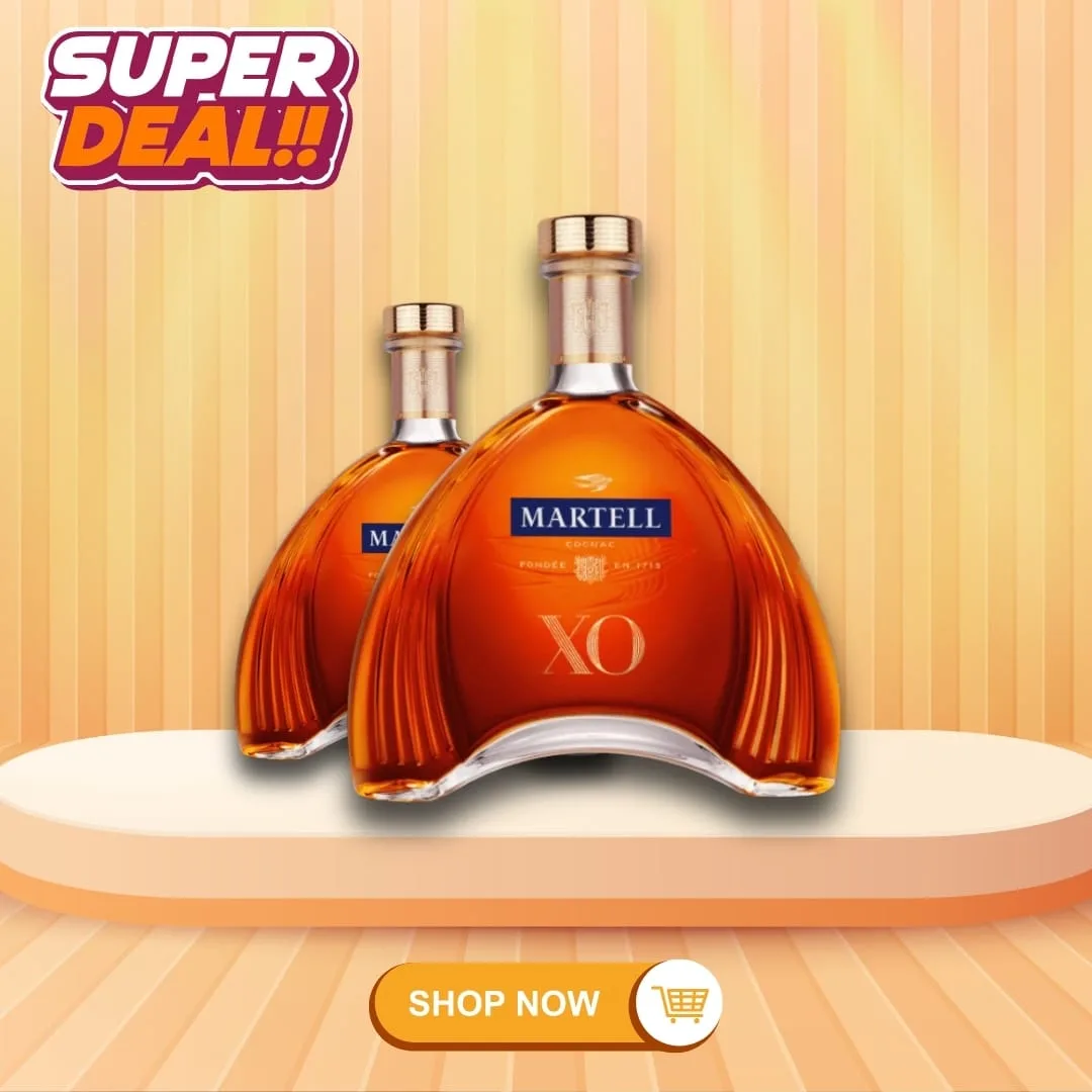 MARTELL XO Extra Old Cognac – 2 Bottle Bundle