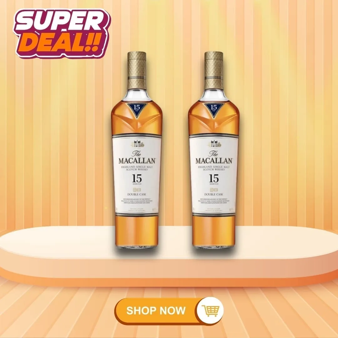 MACALLAN Double Cask 15 Year – 2 Bottle Bundle