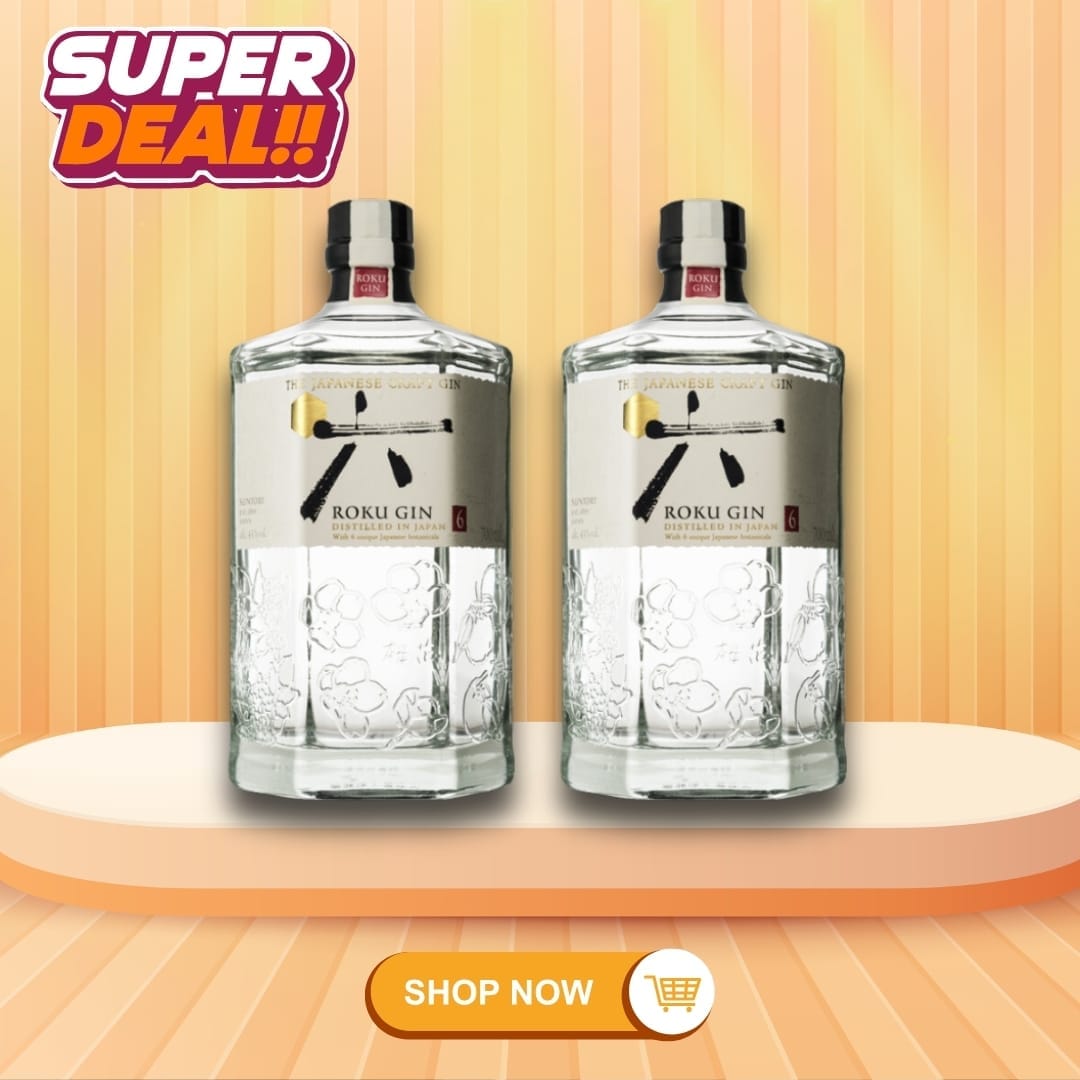 SUNTORY Roku Gin – 2 Bottle Bundle