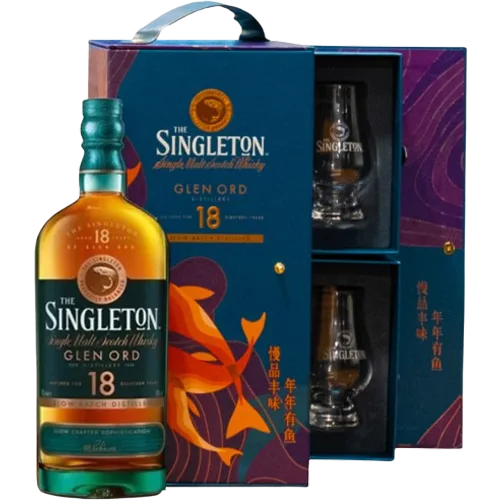 NECA Liquor Store - SINGLETON Glen Ord 18 Year Old Festive VAP Pack 2025 (2x Nosing Glasses)